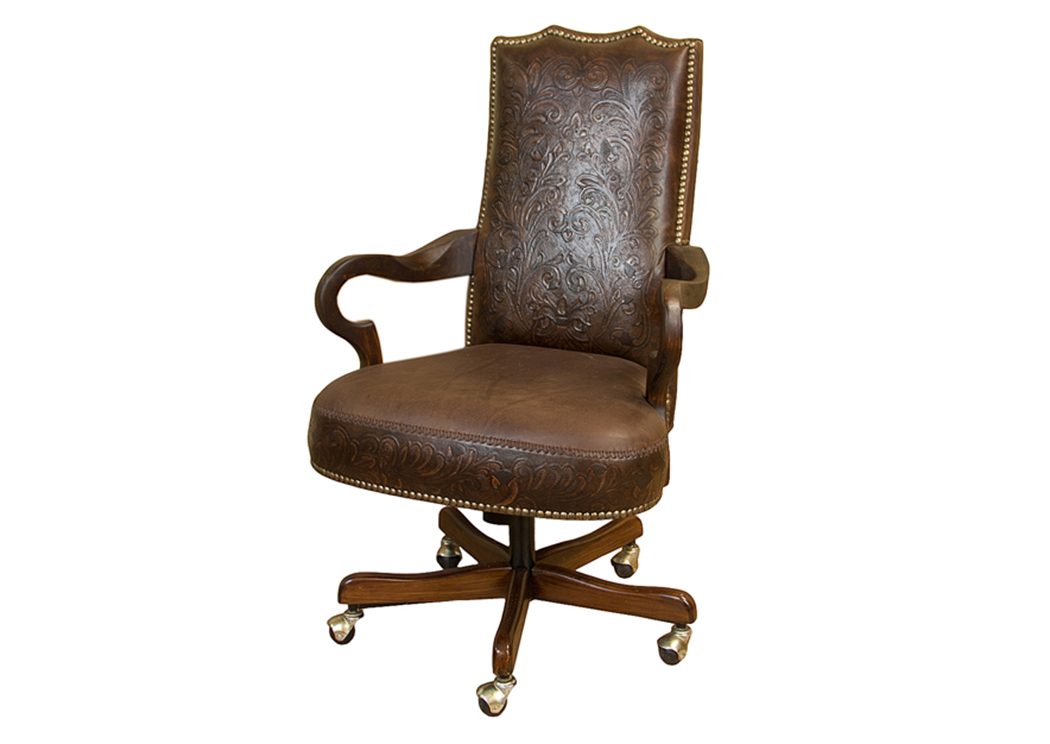 Leather Office Chair,L.M.T. Rustic