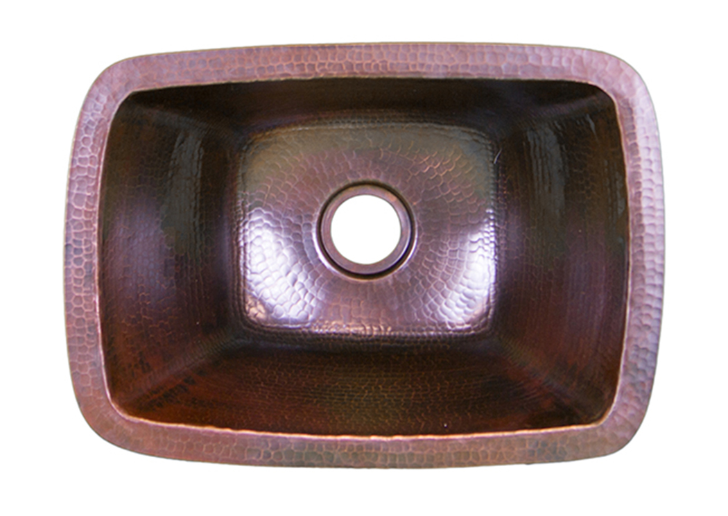 Dark Brown Rectangle Bar Sink,L.M.T. Rustic