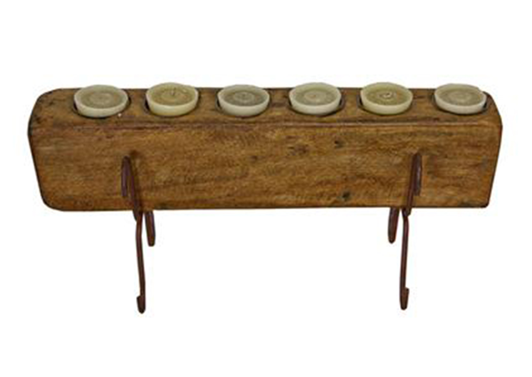 Sugarmold 6 Candle Holder,L.M.T. Rustic