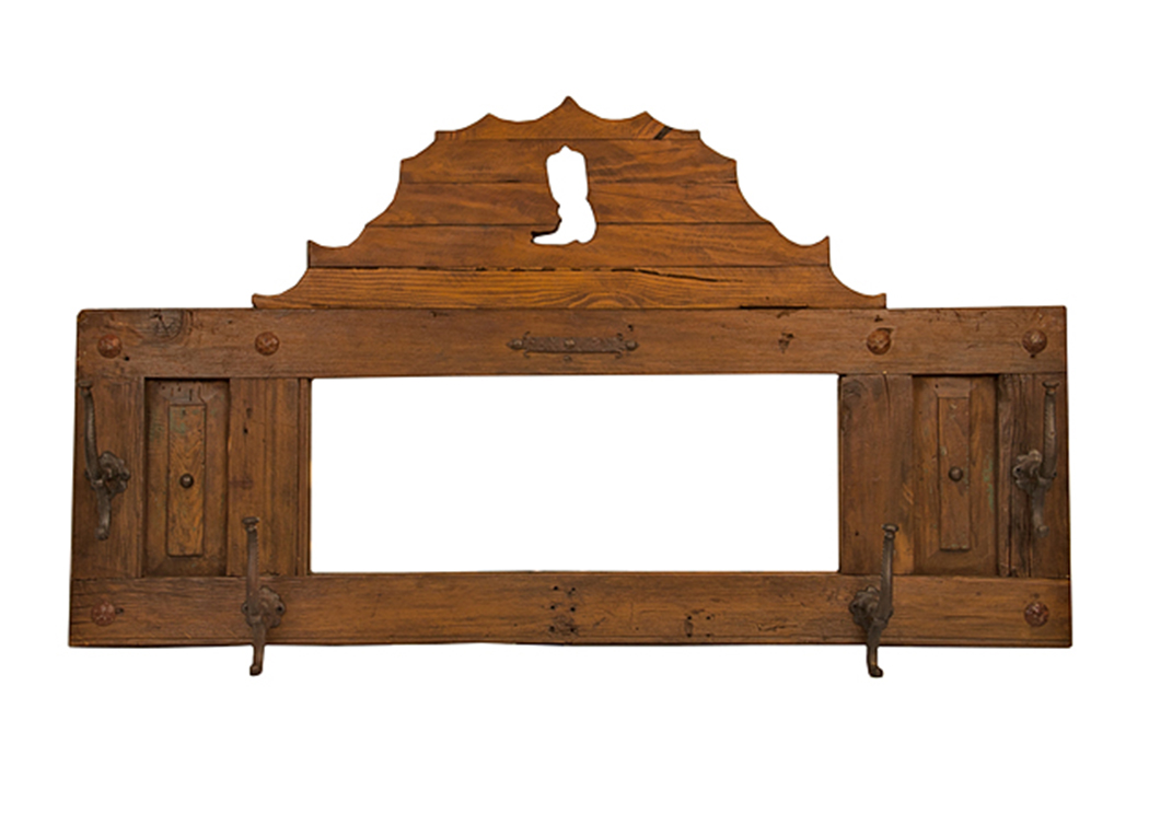 Large Horizontal Door Mirror,L.M.T. Rustic