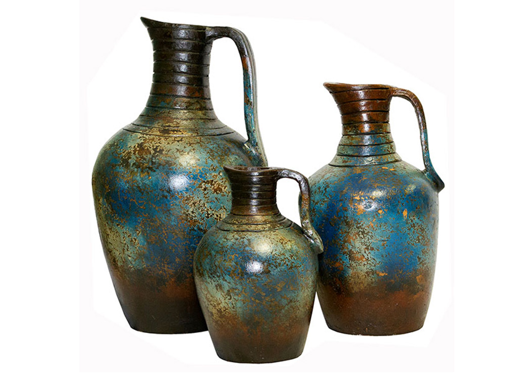 3 Piece Jarra Dolce Vita Pots,L.M.T. Rustic