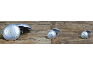 Round .75" Silver Clavos