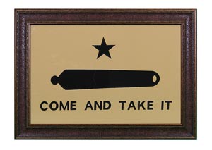 Small "Come and Take It" Flag Framed