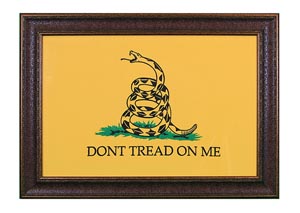 Image for Large "Don't Tread on Me" Flag Framed