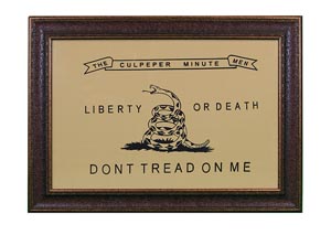 Image for Large "Culpeper" Flag Framed