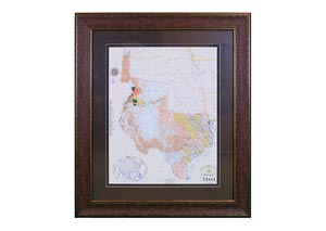 Image for Republic of Texas Map Framed