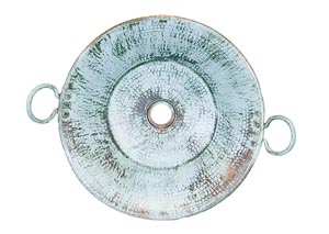 Image for Turquoise Round Vessel Sink w/Handles