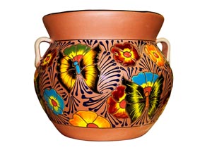 Image for Medium Talavera Michoacana Pot