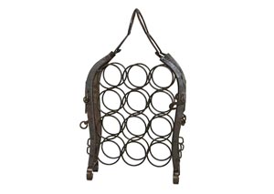 Image for Horseshoe Shaped Metal Wine Rack