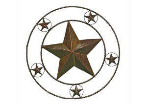 Image for Large Metal Double Ring Star (32")