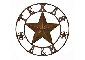 Image for Large "Texas A & M" Metal Star (32")