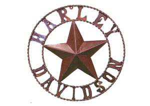 Image for Large "Harley Davidson" Metal Star (32")
