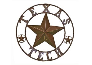 Image for Large "Texas Tech" Metal Star (32")