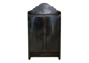Image for Black Hanging Cabinet w/Doors