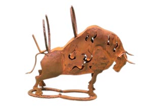 Image for Metal Bull Wine Holder