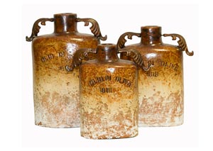 Image for 3 Piece Perfumera Con Asas Fierro Pots