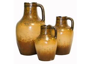 Image for 3 Piece Jarron Jarra Morroco Pots