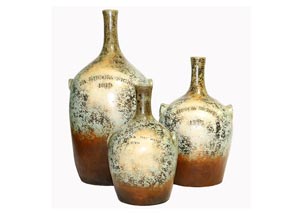 Image for 3 Piece Jarron Anfora Signora Pots