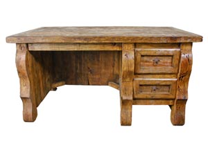 Image for Old Wood Desk w/Single Drawers
