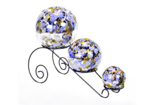 Image for Decorative Glass Spheres w/Iron Base