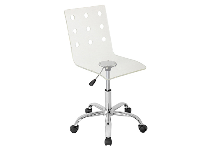 Swiss Acrylic Office Chair Clear,Lumisource