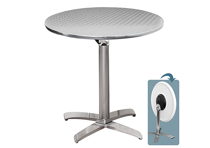 Cafe Dinette Table - Silver Swirl,Lumisource