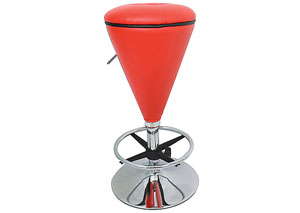 Image for Sugar Cone Barstool - Red