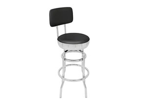 Image for Black Americana Diner Stool 