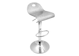 Image for Silver Shimmer Barstool