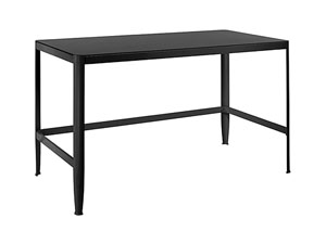 Image for Pia Black Table w/ Black Glass