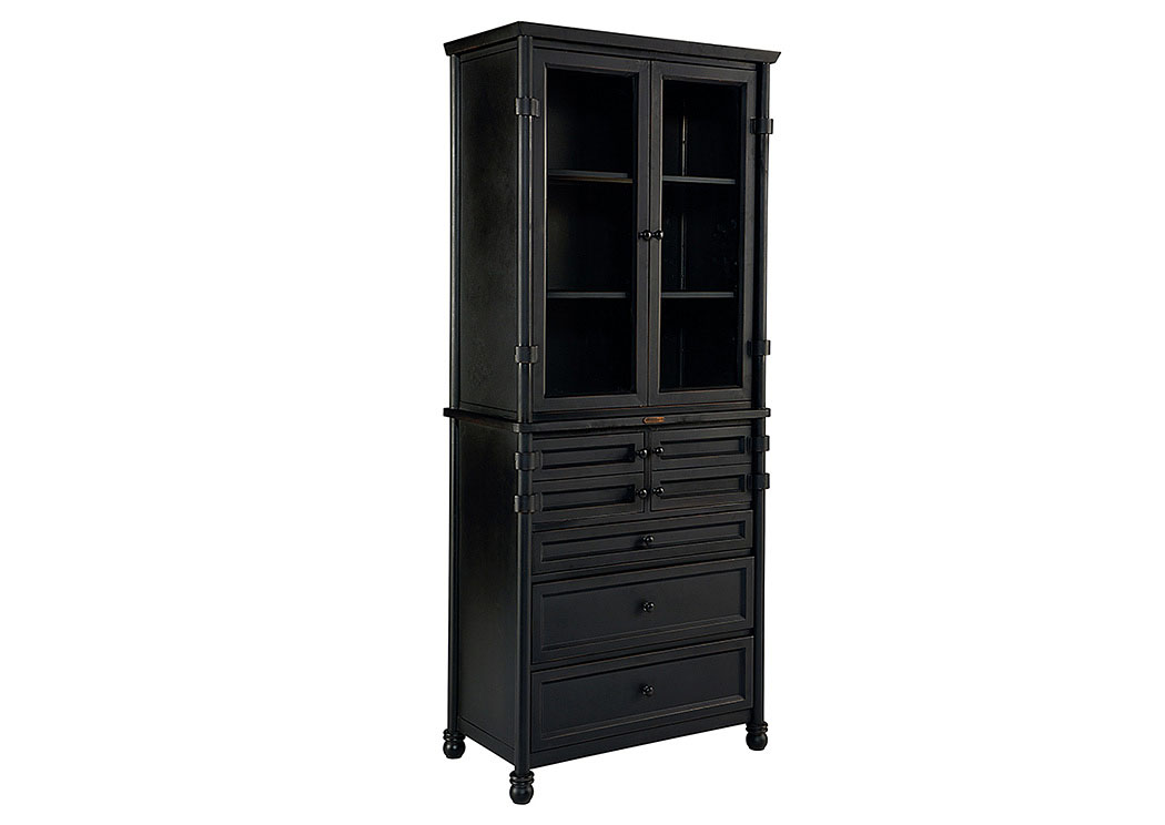 Metal Kettle Finish Dispensary Cabinet (Cabinet & Hutch),Magnolia Home