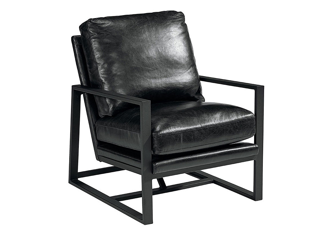 Refine Accent Chair, Old Saddle Black,Magnolia Home