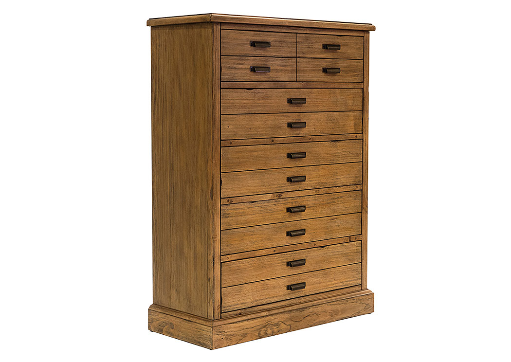 Hardware Shop Drawer Chest, Bench Finish,Magnolia Home