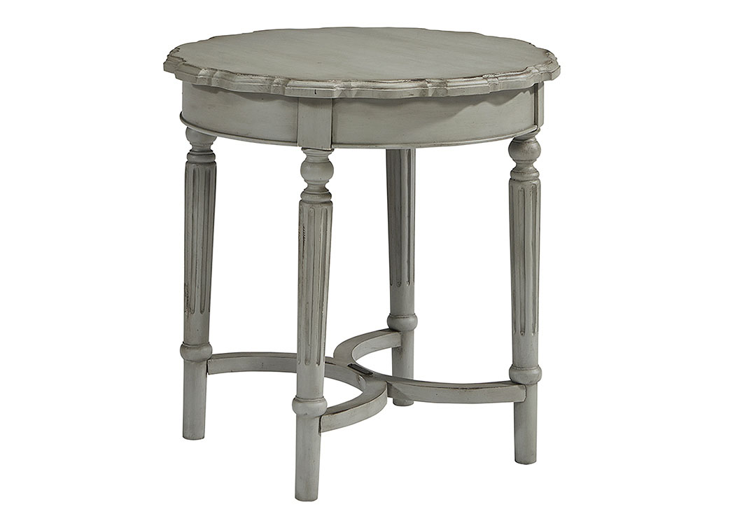 Pie Crust Dove Grey Short Side Table,Magnolia Home