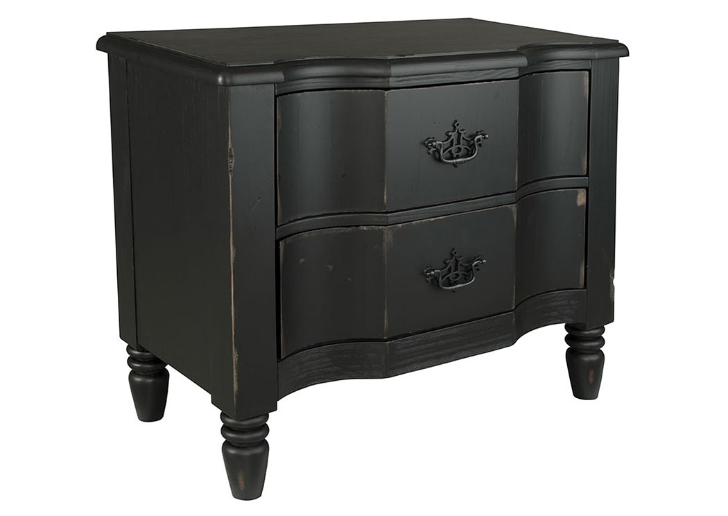Waverly Carbon 2-Drawer Nightstand,Magnolia Home
