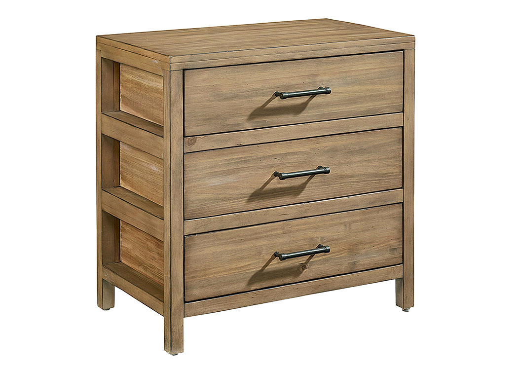Scaffold 3-Drawer Nightstand, Salvage Finish,Magnolia Home
