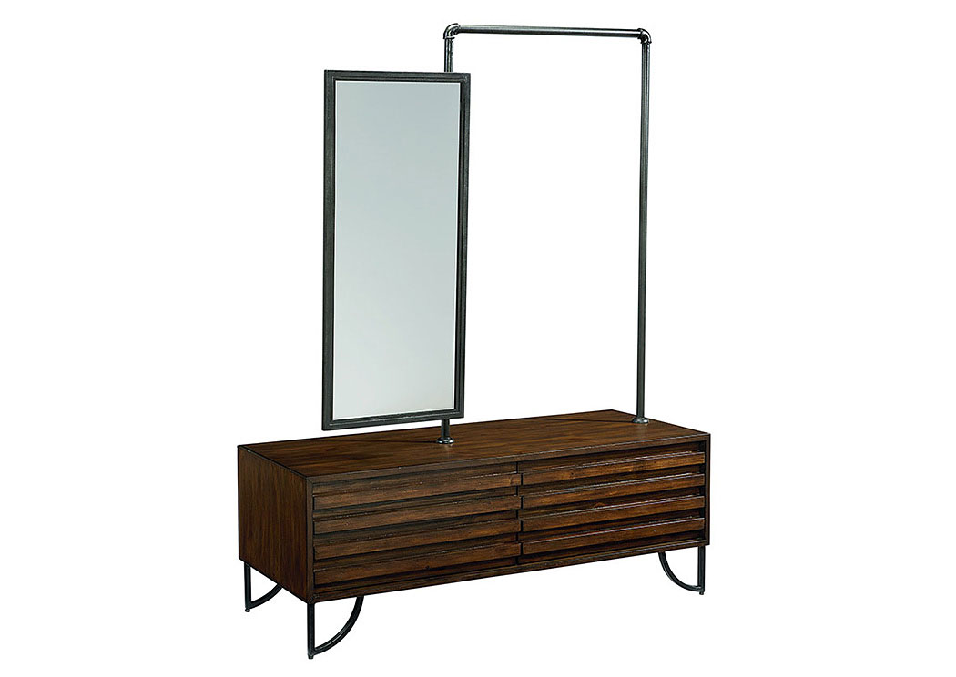 Stacked Slat Valet, Barndoor Finish (2 Piece),Magnolia Home