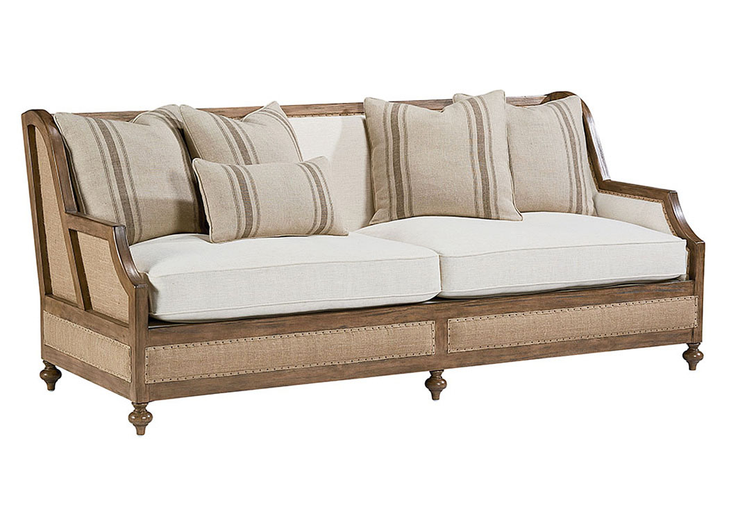 Foundation Ivory Sofa w/4 Toss Pillows & 1 Kidney Pillow,Magnolia Home