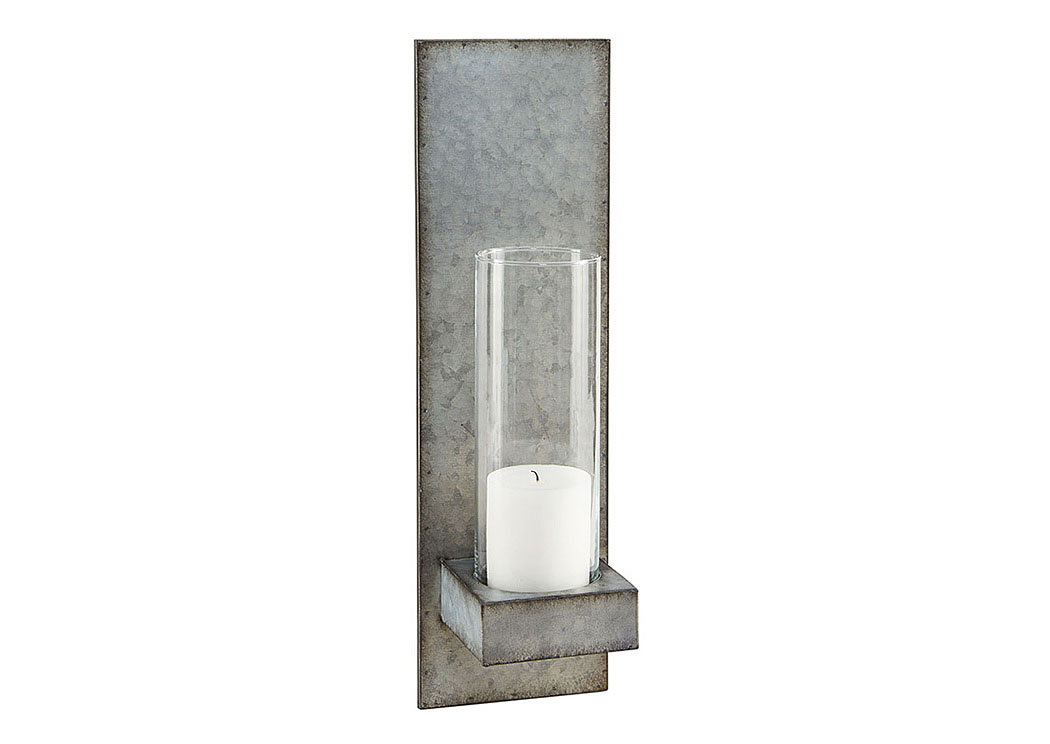 Galvanized Hanging Vase Sconce,Magnolia Home