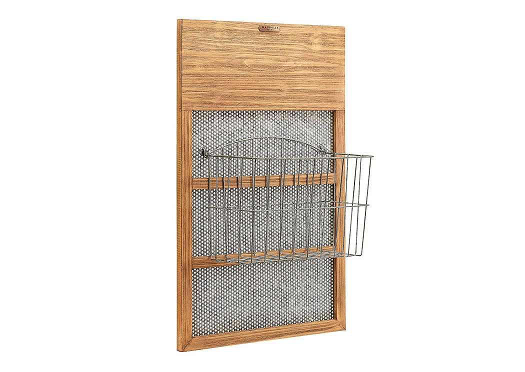 Mesh Hanging Pine Letterbox,Magnolia Home