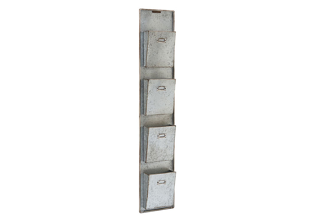 Letterbox Station w/4 Slots, Zinc Finish,Magnolia Home