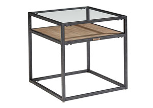 Image for Showcase End Table, Ranch/Carbon Finish