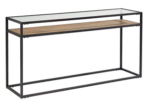 Showcase Console Table, Ranch/Carbon Finish
