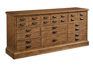 Image for Hardware Shop 9-Drawer Dresser, Bench Finish
