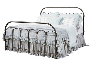 Image for Colonnade Blackened-Bronze Metal Queen Bed