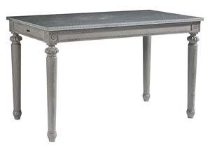 Image for Calias Kitchen Island w/Zinc Top, Wren Finish