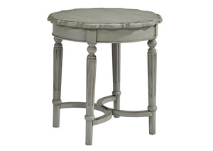 Image for Pie Crust Dove Grey Short Side Table