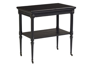 Image for Petite Rosette Chimney Table w/Casters