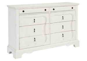 Image for Silhouette Jo's White 8-Drawer Dresser
