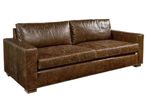 Image for Southern Sown Cocoa Leather Sofa